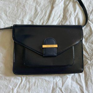 Ted Baker London *like new* Crossbody Envelope Bag Clutch (Navy Blue)